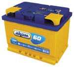 АКОМ Standart 6CT-60.1 LA 60 А/ч 540 А (EN), прямая полярность, корпус L2, 242×175×190 мм