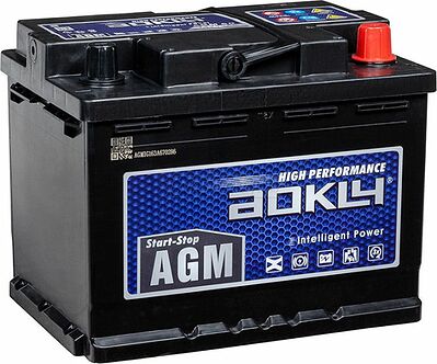 AOKLY AGM Stop&Go AGM 60 60 А/ч 640 А (EN), обратная полярность, 242×174×190 мм