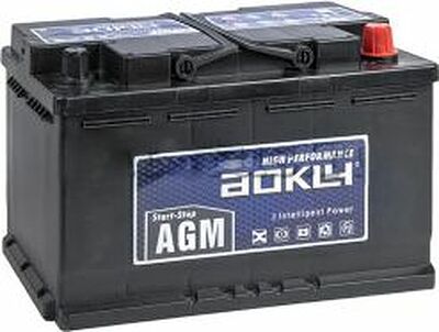 AOKLY AGM Stop&Go AGM 80 80 А/ч 780 А (EN), обратная полярность, 316×176×190 мм
