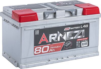 Arnezi DIN SMF E1070800 80 А/ч 760 А (EN), обратная полярность, 315×175×175 мм, L4B