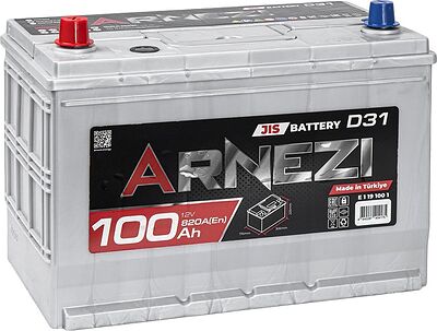 Arnezi JIS SMF E1191001 100 А/ч 820 А (EN), прямая полярность, 306×176×225 мм, D31