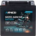 Arnezi Moto AGM E9YTX141 14 А/ч 170 А (EN), прямая полярность, 150×86×146 мм, YTX14-BS