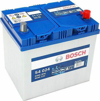 Bosch S4 024 0 092 S40 240 60 А/ч 540 А (EN), обратная полярность (232x173x225)