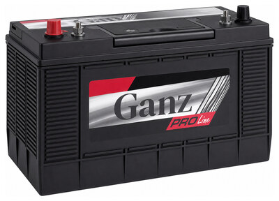 GANZ PRO-Line DIN G1221404 140 А·ч 900 А (EN), обратная полярность, 514x175x210 мм