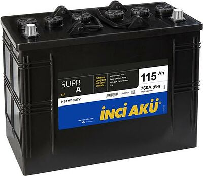 Inci Yuasa Supr A Heavy Duty 115 А/ч 760 А (EN), прямая полярность, 344×175×225 мм