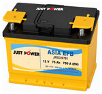JUST POWER ASIA EFB JPED26751 75 А·ч 750 А (EN), прямая полярность, 260x173x225 мм