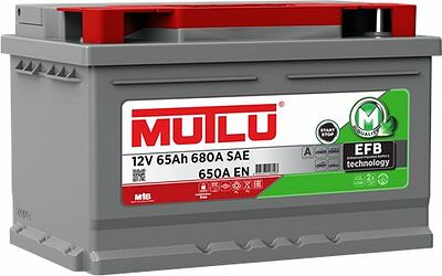 Mutlu EFB LB3.65.065.A 65 А/ч 650 А (EN), обратная полярность, 278×175×175 мм