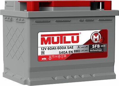 Mutlu SFB L2.60.054.B 60 А/ч 540 А (EN), прямая полярность, 242×175×190 мм