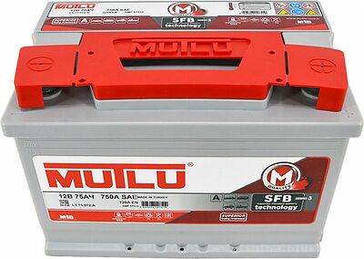 Mutlu SFB L3.75.072.A 75 А/ч 720 А (EN), обратная полярность, 278×175×190 мм