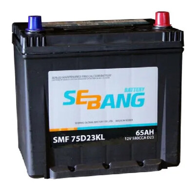 Sebang SMF 75B24L 55 А/ч, 520 А, обратная полярность (238x129x225)