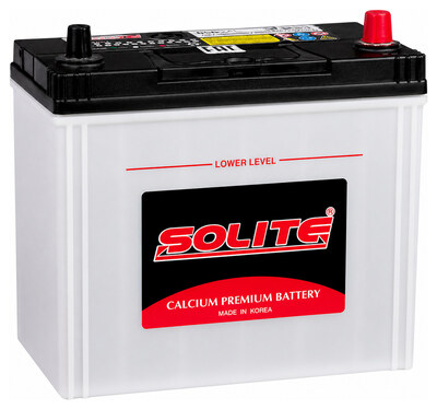 Solite CMF 65B24L 50 А·ч 470 А (SAE), обратная полярность, 236×128×220 мм