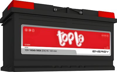 Topla Energy E100H (1031488) 100 А·ч 900 А (EN), обратная полярность, 353×175×190 мм