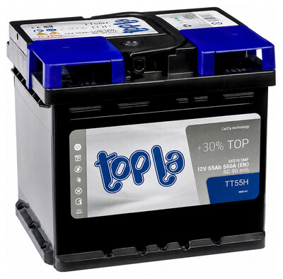 Topla Top TT55H (1031496) 55 А·ч 560 А (EN), обратная полярность, 207×175×190 мм