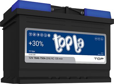 Topla Top Sealed TT78H (57549 SMF) 78 А·ч 750 А (EN), обратная полярность, 278×175×190 мм