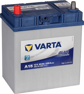 Varta Blue Dynamic A15 40 А/ч, 330 А (EN), прямая полярность (187x127x227), код 540127033