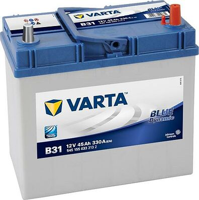 Varta Blue Dynamic B31 45 А/ч, 330 А (EN), обратная полярность (238x129x227), код 545155033