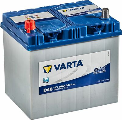 Varta Blue Dynamic D48 5604110543132 60 А·ч 540 А (EN), прямая полярность L+, стандартные конические клеммы, B00, корпус D23R, 232×173×225 мм