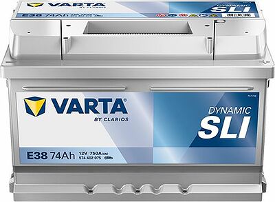 Varta Dynamic SLI E38 74 А/ч 750 А (EN), обратная полярность, 278×175×175 мм, ETN 574402075