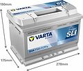 Varta Dynamic SLI E44 77 А/ч 780 А (EN), обратная полярность, 278×175×190 мм, ETN 577400078
