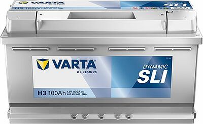 Varta Dynamic SLI H3 100 А/ч 830 А (EN), обратная полярность, 353×175×190 мм, ETN 600402083