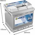 Varta Dynamic SLI C22 52 А/ч 470 А (EN), обратная полярность, 207×175×190 мм, ETN 552400047 Varta Dynamic SLI C22 52 А/ч 470 А (EN), обратная полярность, 207×175×190 мм, ETN 552400047