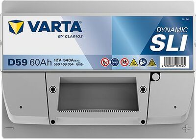 Varta Dynamic SLI D59 60 А/ч 540 А (EN), обратная полярность, 242×175×175 мм, ETN 560409054
