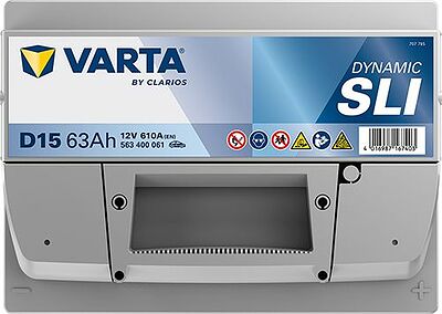 Varta Dynamic SLI D15 63 А/ч 610 А (EN), обратная полярность, 242×175×190 мм, ETN 563400061