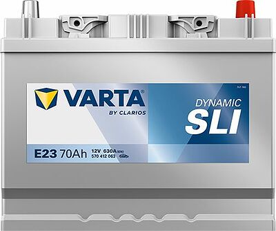 Varta Dynamic SLI E23 70 А/ч 630 А (EN), обратная полярность, 261×175×220 мм, ETN 570412063