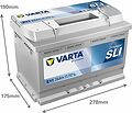 Varta Dynamic SLI E11 74 А/ч 680 А (EN), обратная полярность, 278×175×190 мм, ETN 574012068