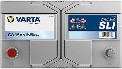 Varta Dynamic SLI G8 95 А/ч 830 А (EN), прямая полярность, 306×173×225 мм, ETN 595405083