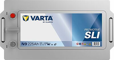 Varta ProMotive SLI N9 225 А/ч 1150 А (EN), обратная полярность, 518×276×242 мм, ETN 725103115