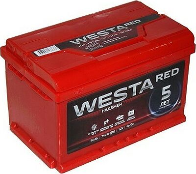 Westa Red 6СТ-100 100 А/ч, 910 А, обратная полярность (352x175x190)