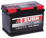 Zubr Ultra ZU750 75 А/ч 760 А (EN), обратная полярность, корпус L3, 278×175×190 мм