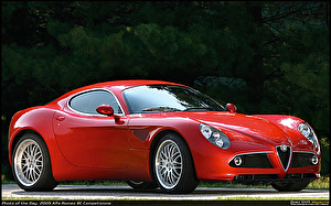 Размер колёс на Alfa Romeo 8C 2009 Подбор шин на Alfa Romeo 8C 2009