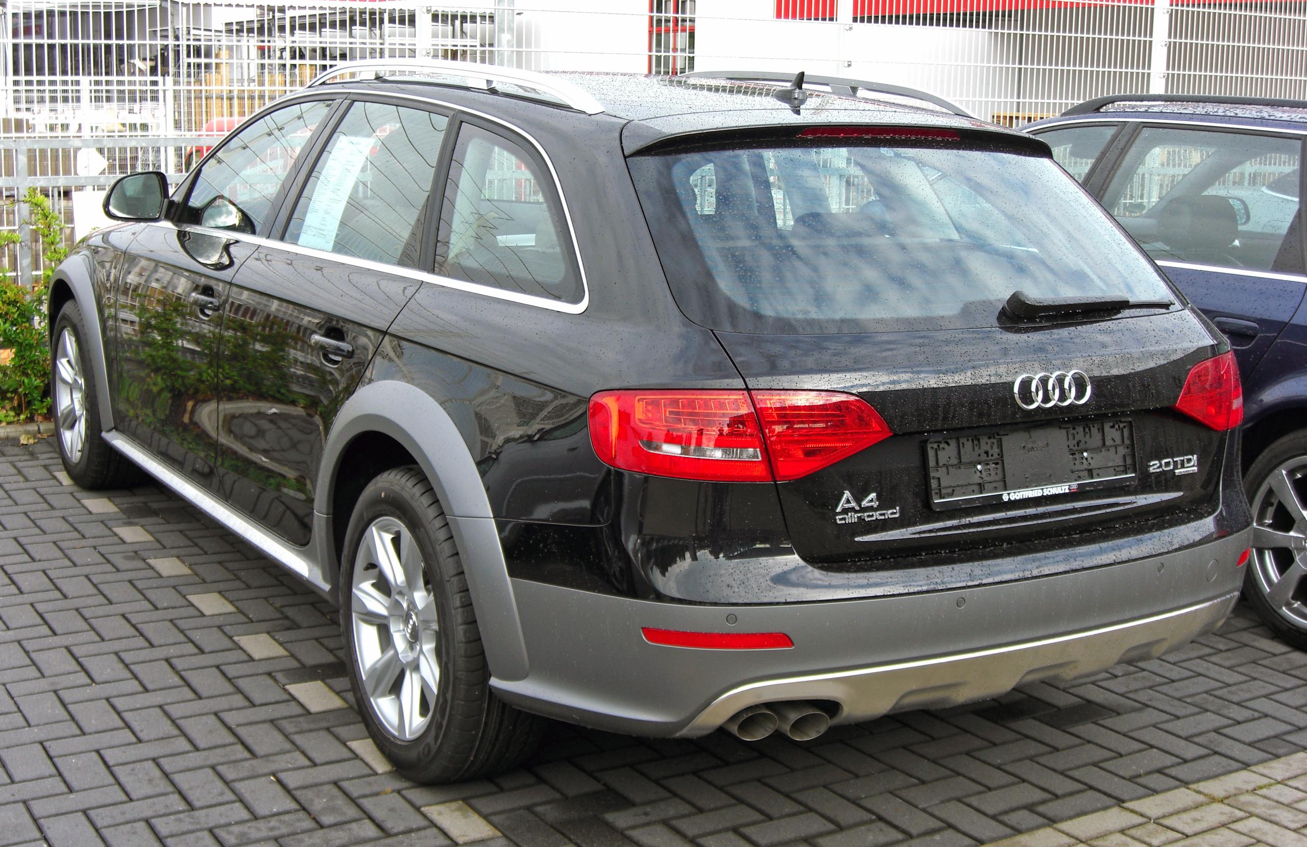 Размер колёс на Audi A4 Allroad 2009 Подбор шин на Audi A4 Allroad 2009