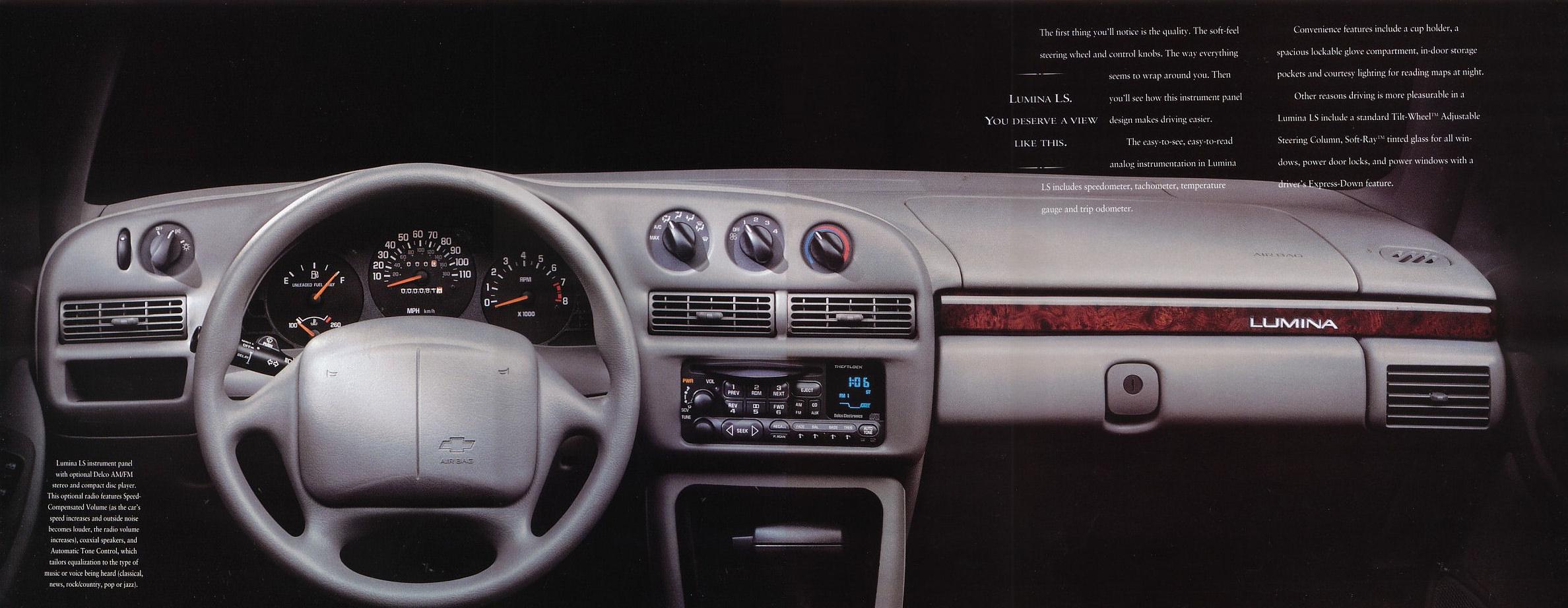 Размер колёс на Chevrolet Lumina 1995 Подбор шин на Chevrolet Lumina 1995