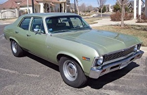 Размер колёс на Chevrolet Nova 1974 Подбор шин на Chevrolet Nova 1974