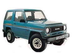 Размер колёс на Daihatsu Rugger 1987 Подбор шин на Daihatsu Rugger 1987