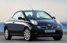 Размер колёс на Nissan Micra C+C 2009 Подбор шин на Nissan Micra C+C 2009