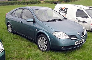 Размер колёс на Nissan Primera 2004 Подбор шин на Nissan Primera 2004