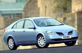 Размер колёс на Nissan Primera 2005 Подбор шин на Nissan Primera 2005