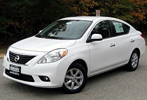 Размер колёс на Nissan Versa 2013 Подбор шин на Nissan Versa 2013
