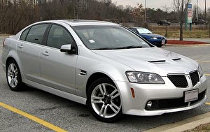 Размер колёс на Pontiac G8 2012 Подбор шин на Pontiac G8 2012