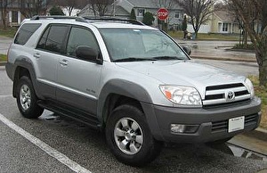Размер колёс на Toyota 4Runner 2005 Подбор шин на Toyota 4Runner 2005