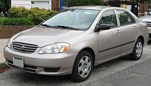 Размер колёс на Toyota Corolla 2004 Подбор шин на Toyota Corolla 2004