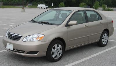 Размер колёс на Toyota Corolla 2007 Подбор шин на Toyota Corolla 2007