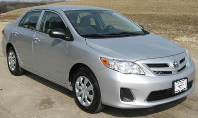 Размер колёс на Toyota Corolla 2011 Подбор шин на Toyota Corolla 2011