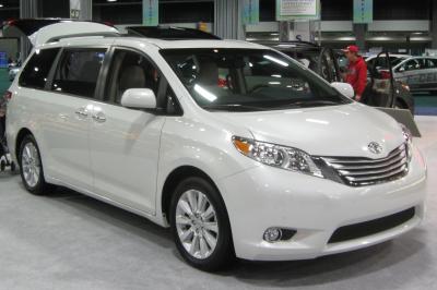 Размер колёс на Toyota Sienna 2010 Подбор шин на Toyota Sienna 2010