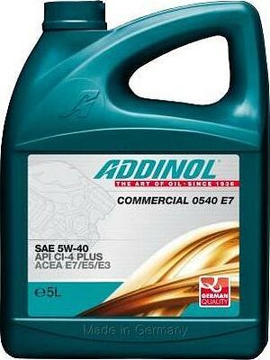 Addinol Commercial 0540 E7 5W-40 5л