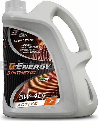 G-Energy Synthetic Active 5W-40 SN/CF A3/B4 5л